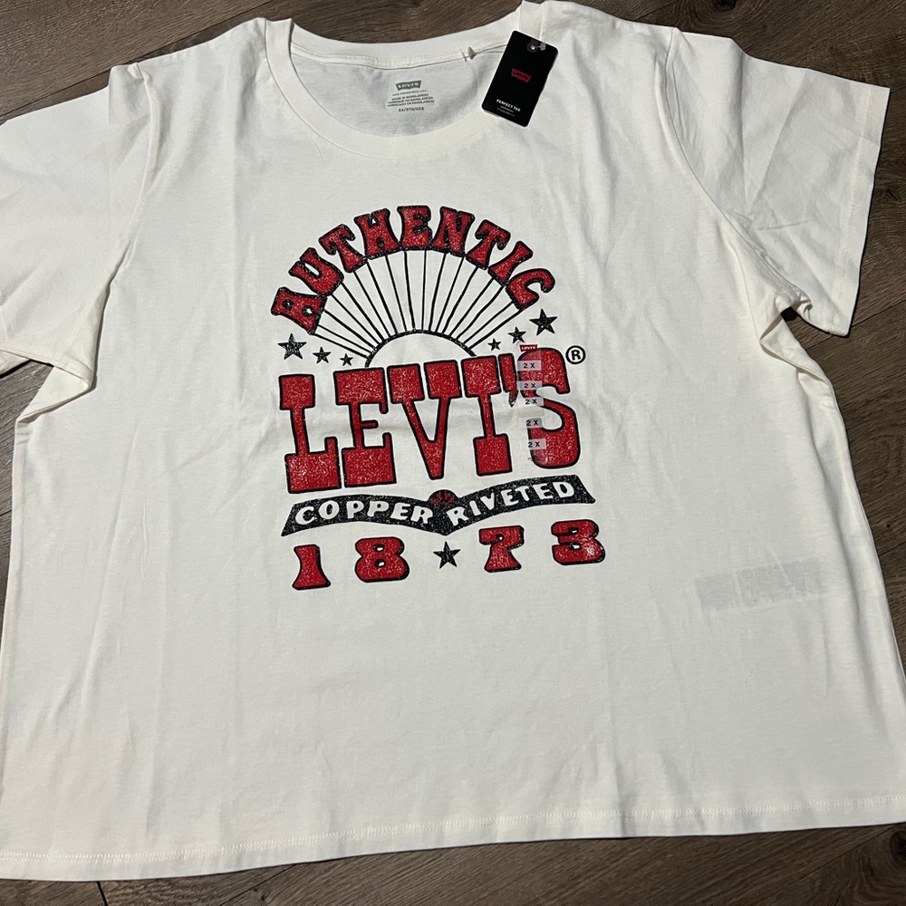 Authentic Levis Copper Riveted 1873 T-shirt Size 2X New